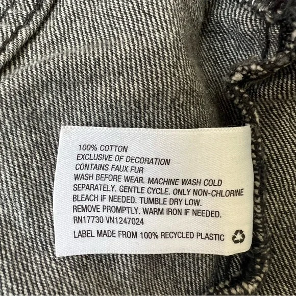 Art Class Leopard Trim Baby Jean Jacket - 12 Months - Picture 5 of 5